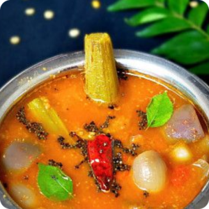 Drumstick onion sambar